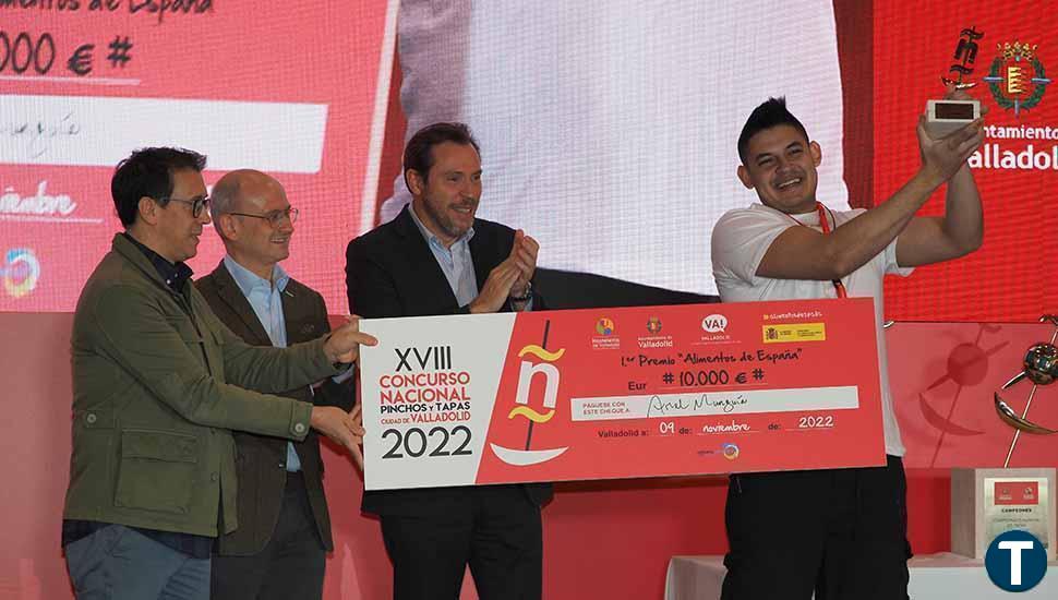 Ariel Munguía y su 'Cochino Bocado', ganador del XVIII Concurso Nacional de Pinchos y Tapas