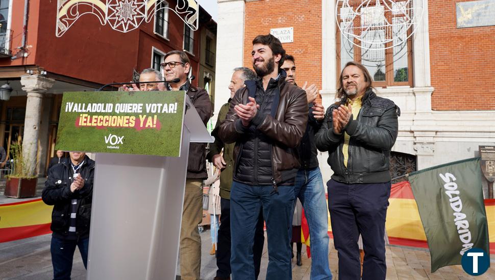 García Gallardo pide en Valladolid la dimisión de Pedro Sánchez