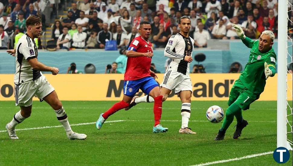 Alemania remonta a Costa Rica para dejar al borde del abismo a España (2-4)