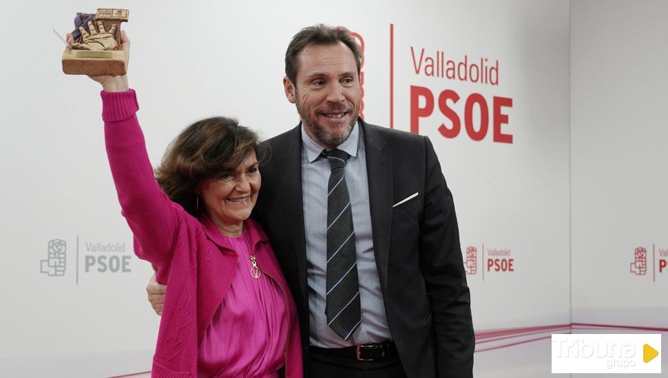 Carmen Calvo entrega en Valladolid un premio al que da nombre por su "lucha contra la violencia de género"