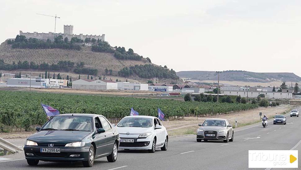 La Plataforma 'A11 Pasos' asfaltará este domingo el primer tramo a su paso por Peñafiel   