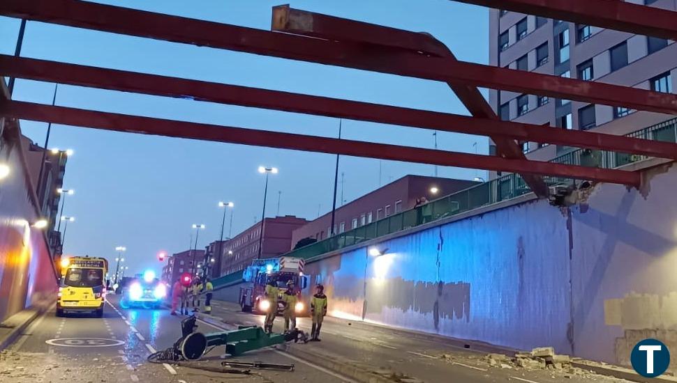 Cortado el túnel de la Circular en ambos sentidos debido a un accidente