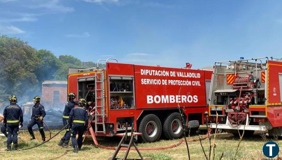 Los Bomberos de la Diputación sofocan dos incendios producidos en los bosques de la provincia de Valladolid