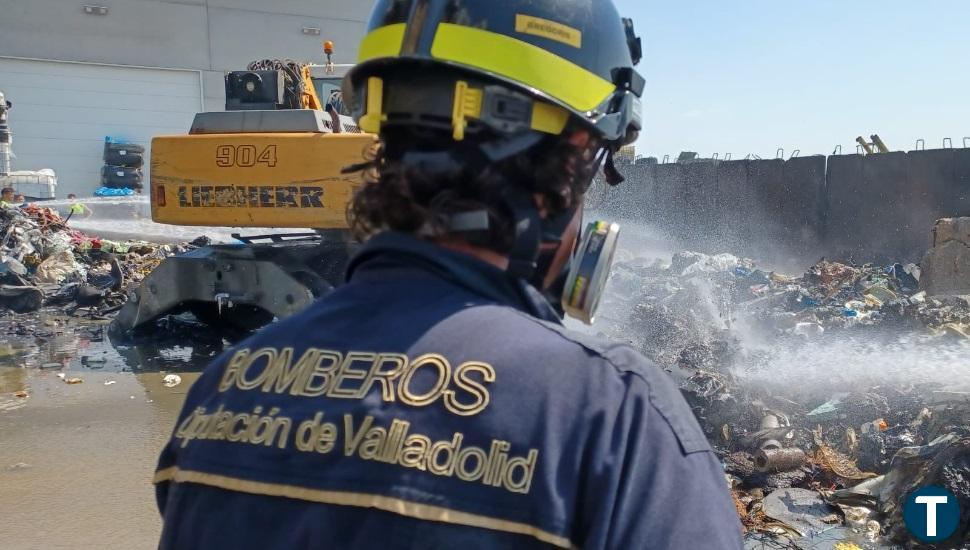 Sofocado un incendio en la planta de reciclaje de Íscar