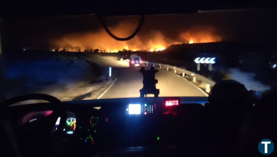 Un relato en primera persona del incendio de Losacio: "Lo hemos visto de lejos y nos ha impactado, pero para los que hayan estado en primera línea tiene que haber sido un infierno"