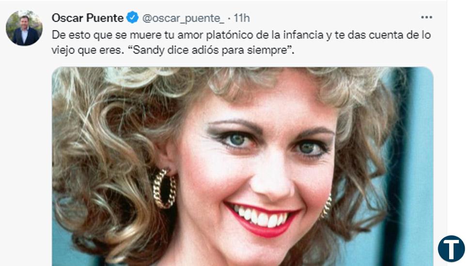 Óscar Puente despide "al amor platónico" de su infancia