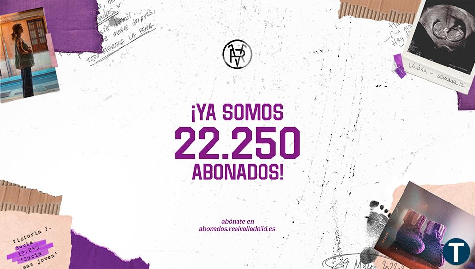 La afición se vuelca con el Real Valladolid: se supera la barrera de los 22.500 abonados