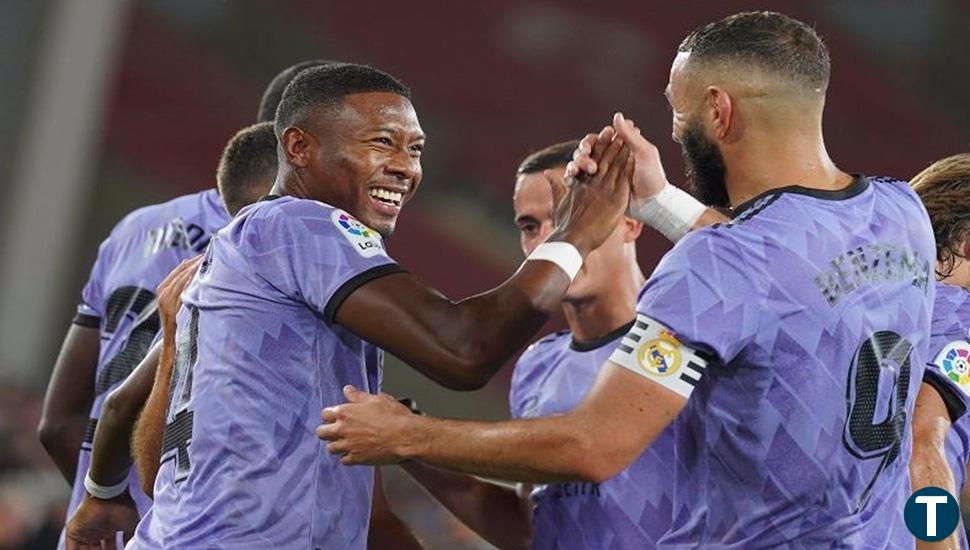 Un gol de falta de Alaba certifica la remontada del Real Madrid en Almería (1-2)