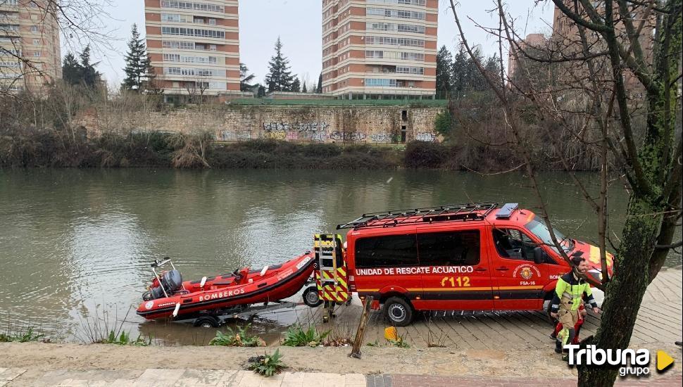 Encuentran un cadáver en el Pisuerga a la altura del puente de Poniente