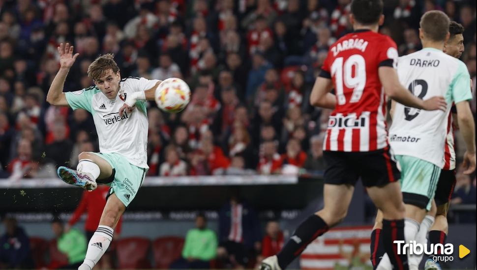 Pablo Ibáñez emula a Iniesta en San Mamés y mete al Osasuna en la final de la Copa