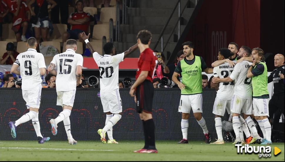 El Real Madrid derrota a Osasuna (2-1) y levanta la vigésima Copa del Rey de su historia