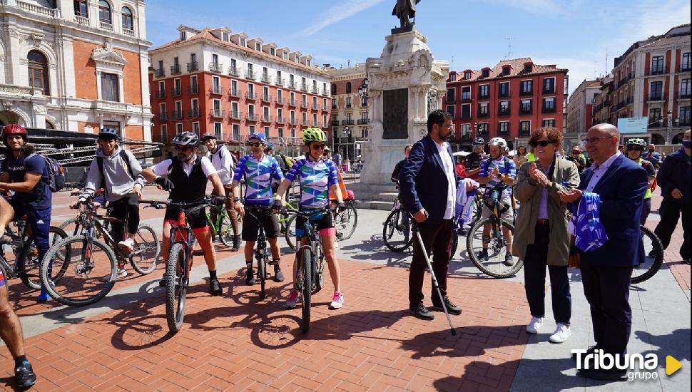 Comienza en Valladolid 'Pedaladas para la salud mental', 250 kilómetros de concienciación 