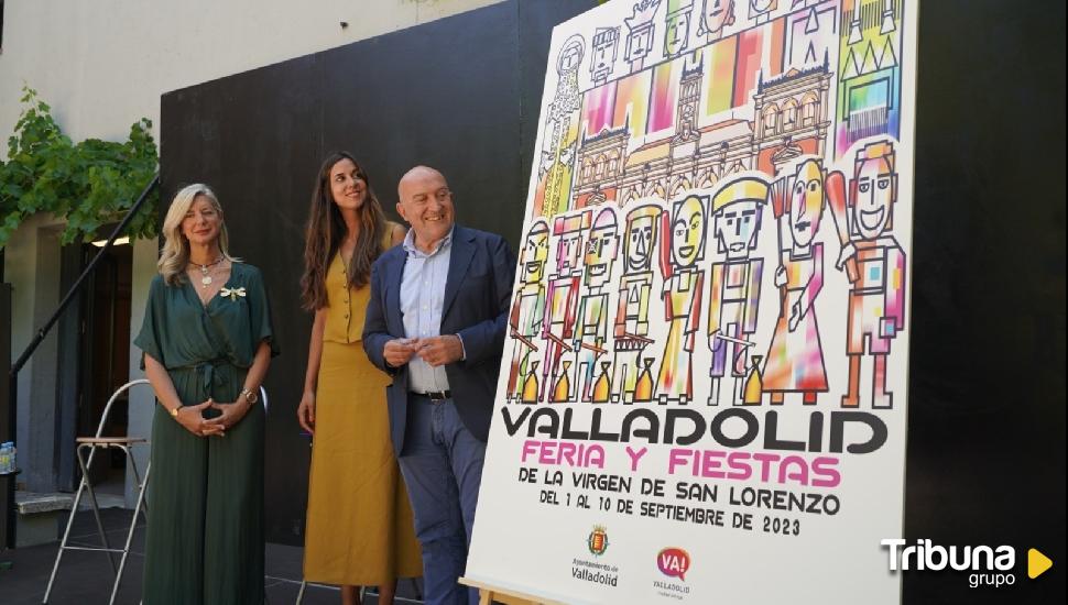 Un cartel "muy naif" para ilustrar las Fiestas vallisoletanas