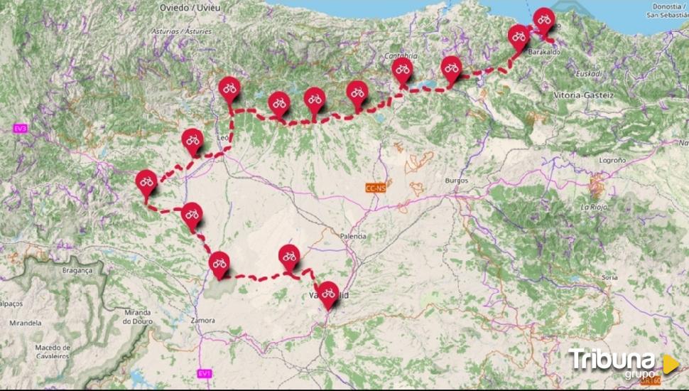 'Súbete a la movilidad sostenible', 700 km de marcha ciclista desde Valladolid hasta Bilbao