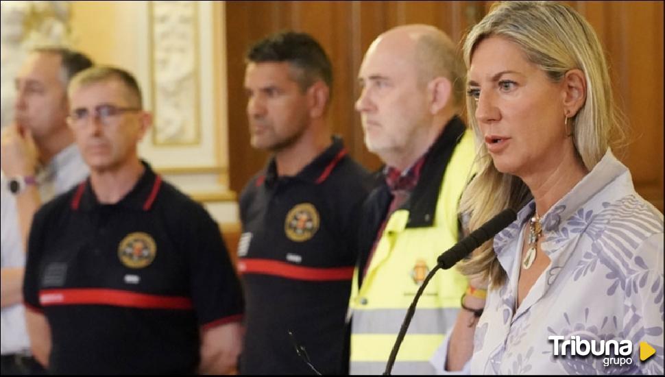 La labor de los Bomberos en la explosión originada en la calle Goya