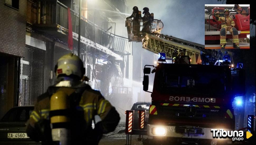 El bombero que rescató a varias personas en el edificio de la explosión: "Nos costó acceder, fue duro"