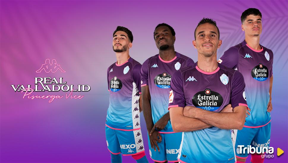 'Pucela Vice', la tercera equipación del Real Valladolid inspirada en la "energía vibrante" del GTA