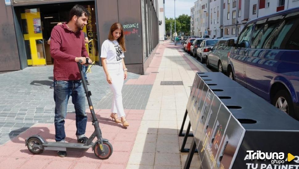 Los espacios jóvenes Norte y Sur cuentan con aparcamientos para patinetes eléctricos