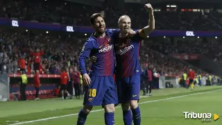 El adiós de Messi a Iniesta: "La pelota te va a extrañar y nosotros también"