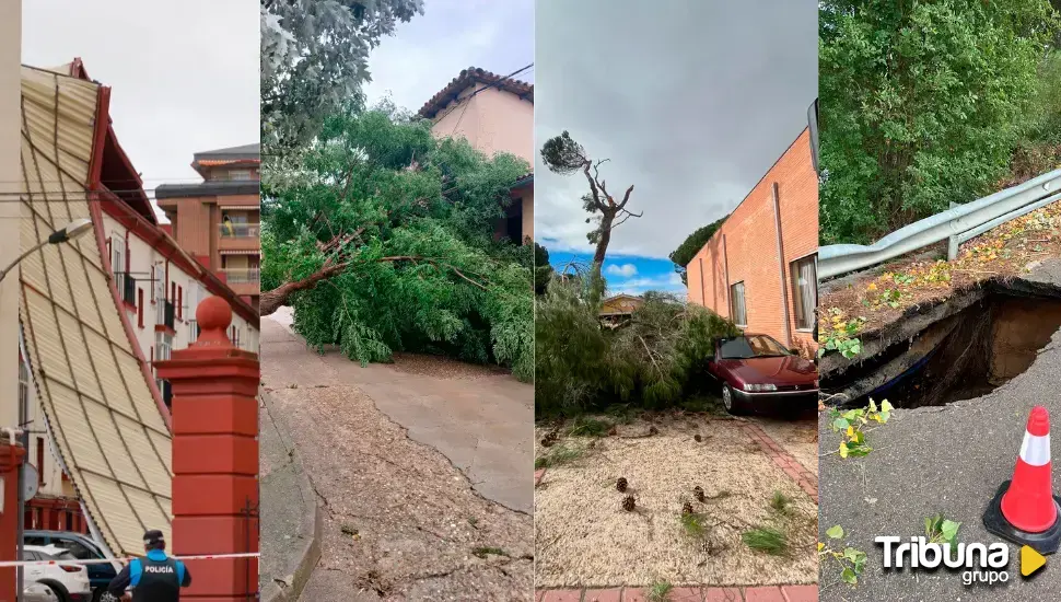 Las consecuencias que deja la borrasca 'Kirk' en Valladolid capital y provincia