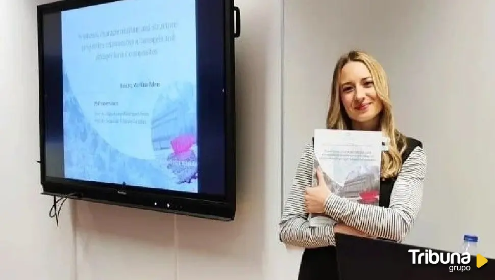 La investigadora de la UVa Beatriz Merillas, premiada por su innovadora tesis sobre aerogeles