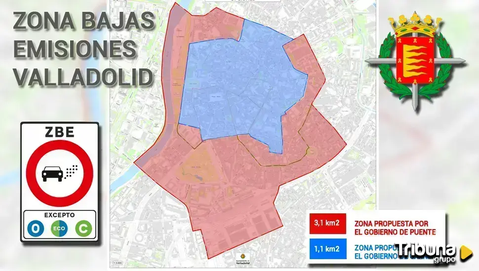 Así será la ZBE en Valladolid: sanciones para los vehículos sin etiqueta a partir del 1 de julio de 2025