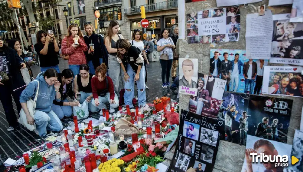 Madrid y Barcelona, altares improvisados para rendir homenaje desde España a Liam Payne