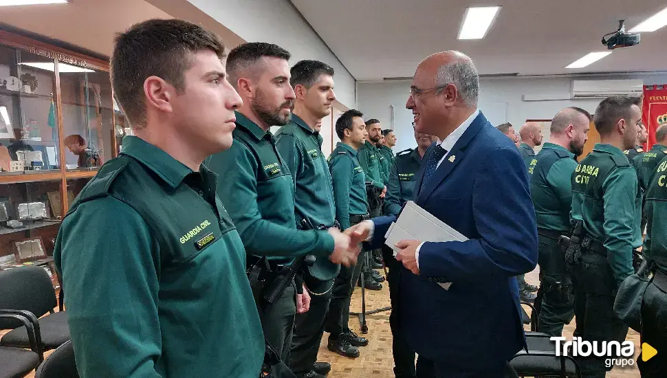 La incorporación de 31 agentes mejora la cobertura de la Guardia Civil de Valladolid