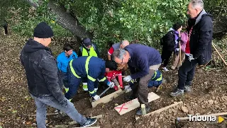 Exitosa jornada de desbroce y limpieza en Santovenia organizada por la asociación AMA El Pisuerga