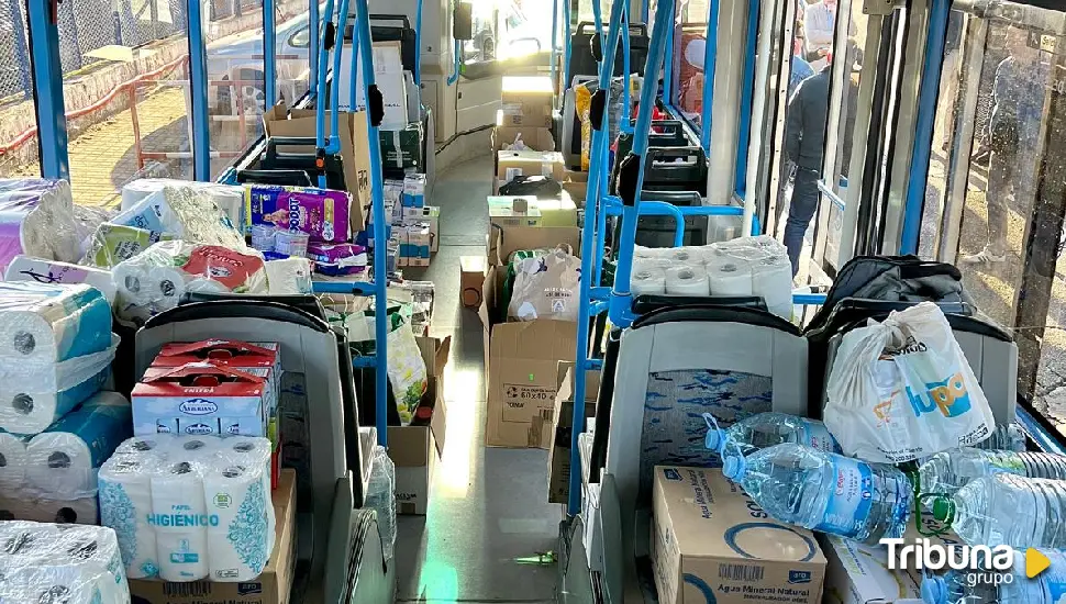 El personal de AUVASA envía alimentos para los damnificados por la DANA