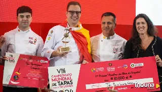 Teo Rodríguez hace historia con su 'Pucela Roll' y gana el Campeonato Mundial de Tapas Ciudad de Valladolid