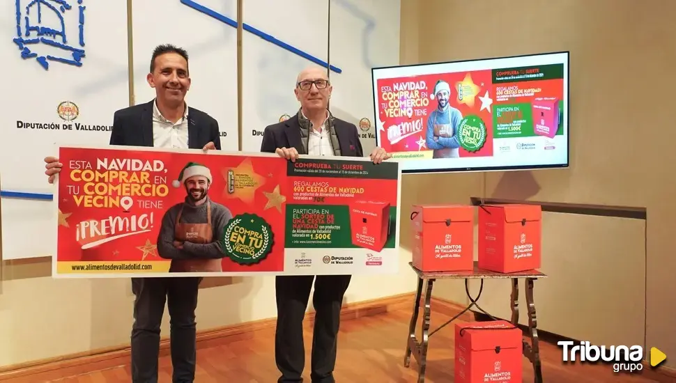 La Diputación y FECOSVA lanzan la campaña 'Esta Navidad, comprar en tu comercio vecino tiene premio'