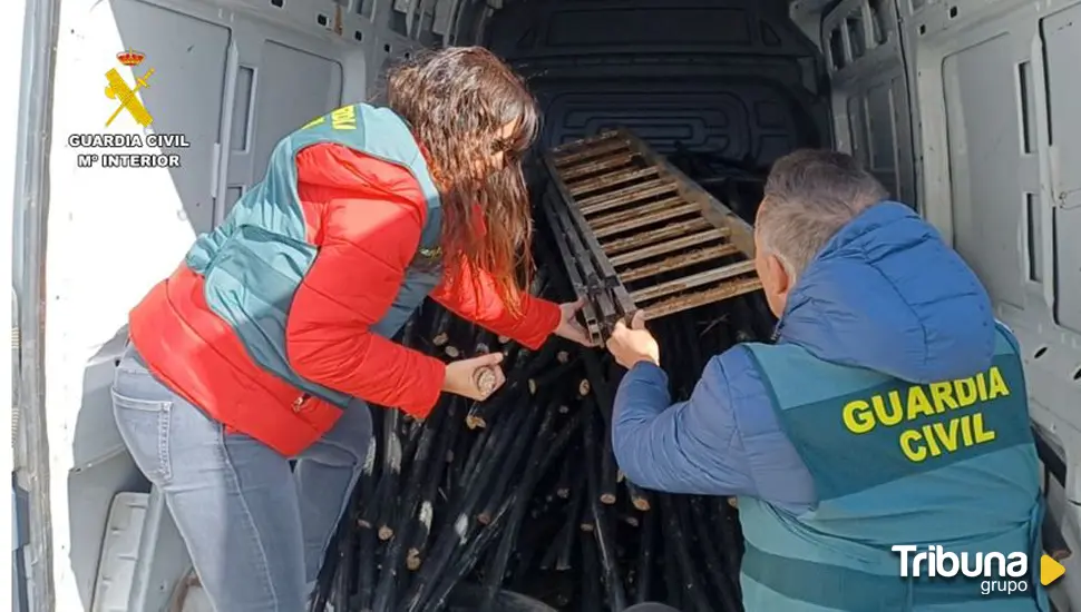 Detenidos después de robar 10.850 metros de cable de cobre de telefonía en Valladolid