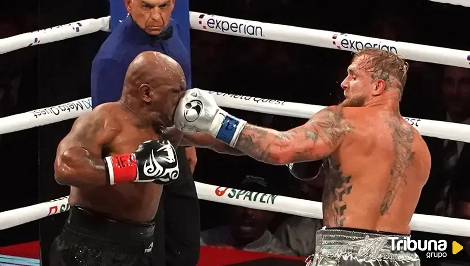 Bochornoso combate entre Tyson y Paul: la leyenda aguantó hasta donde pudo