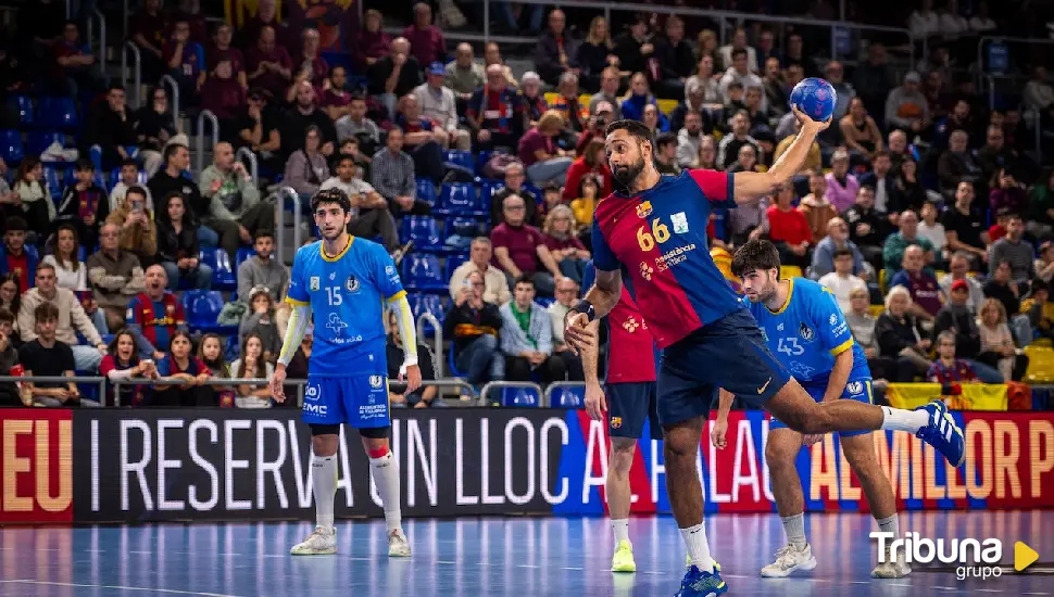 Gran imagen del Atlético Valladolid en el Palau frente al Barça