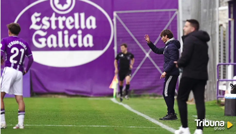 Álvaro Rubio dirigirá al Real Valladolid durante el encuentro de Copa ante el Real Ávila