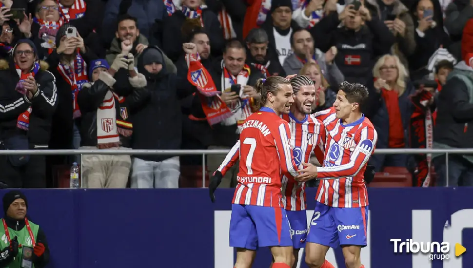 Remontada épica del Atlético, con hat trick incluido que desata la euforia en el Metropolitano