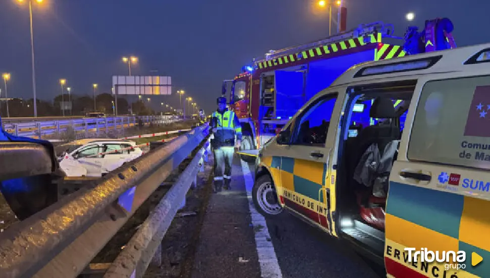 Muere un vallisoletano atropellado en la M-50 tras salir de su coche por un accidente