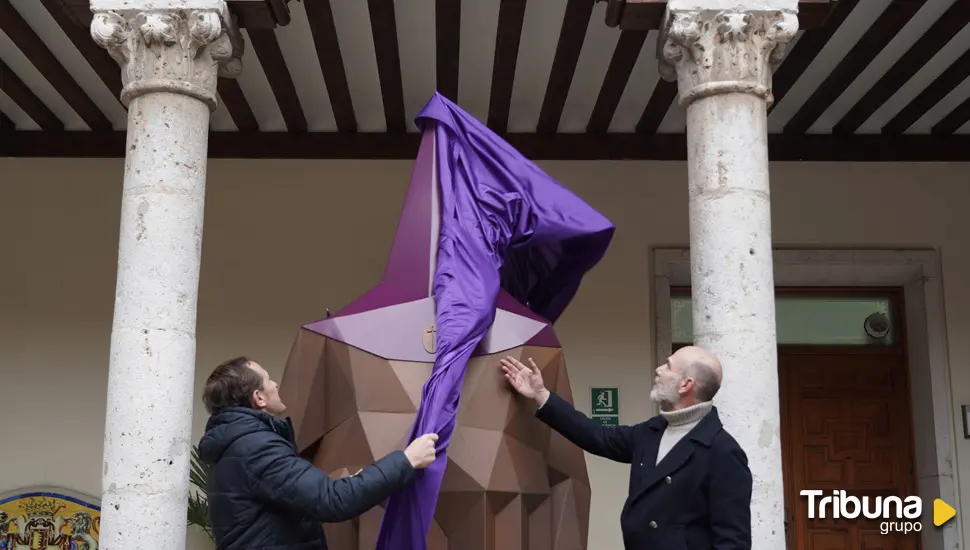 La escultura interactiva de promoción de la Semana Santa vallisoletana 