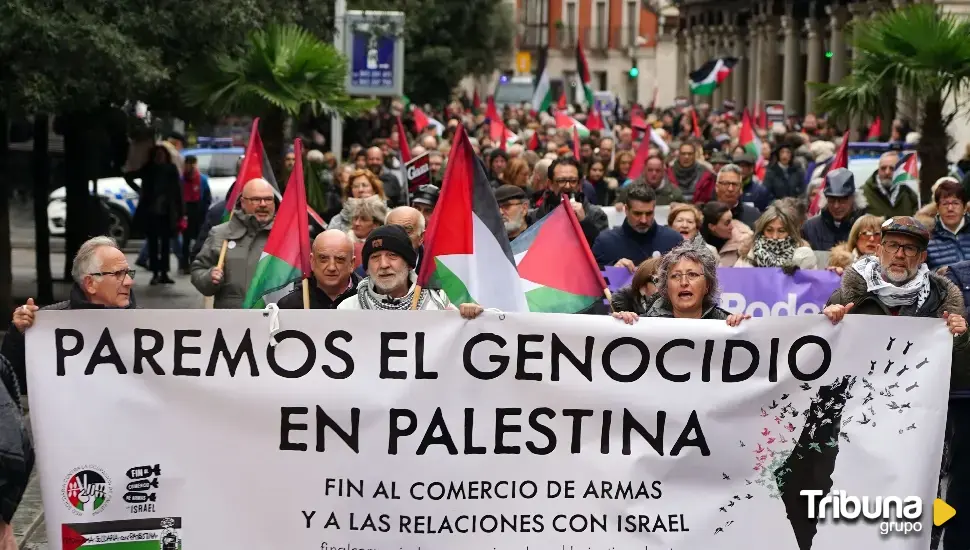Castilla y León sale a la calle para clamar contra el "genocidio" en Palestina