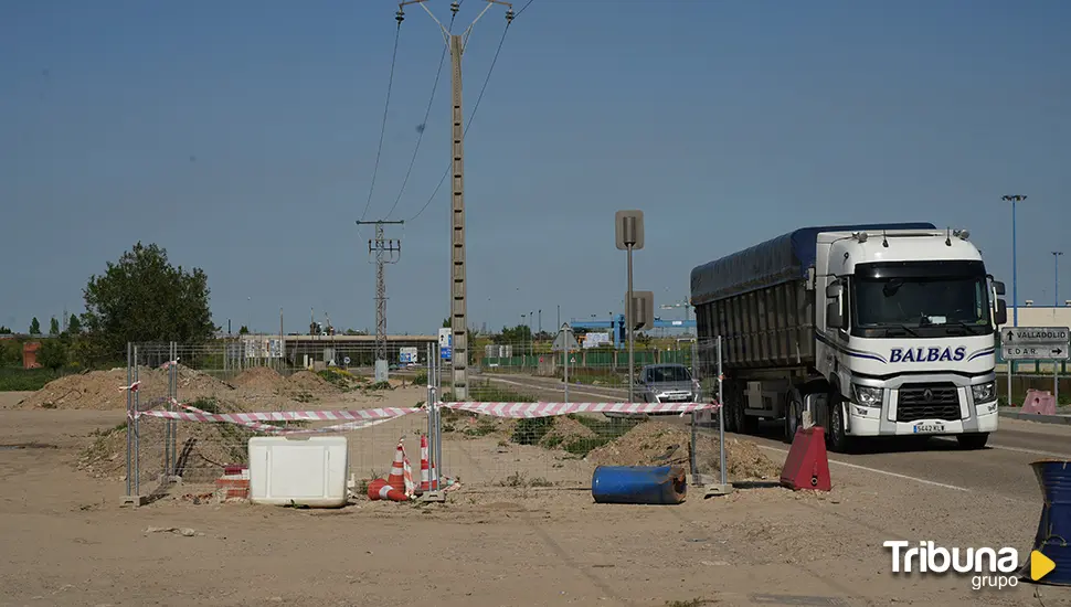 Paralizadas las obras en el Camino Viejo de Simancas por la 'huida' de la empresa adjudicataria