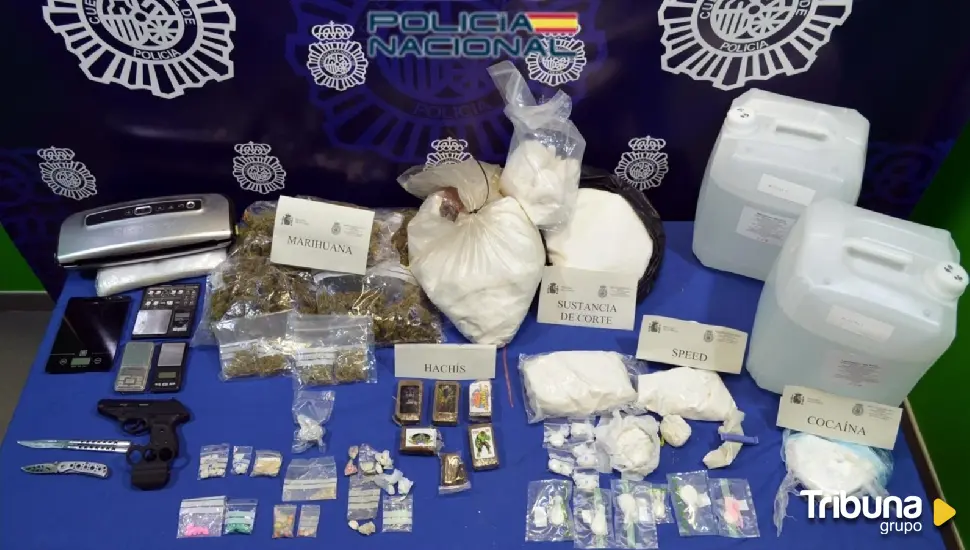 Detenidas ocho personas que traficaban con más de tres kilos de drogas en Madrid, Valladolid y Zamora