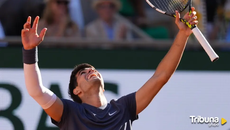 Alcaraz jugará su primera final de Roland Garros tras una épica remontada