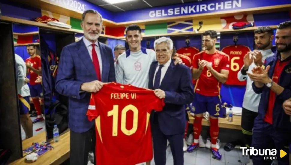 El emotivo mensaje de ánimo del rey Felipe VI al vestuario de la selección