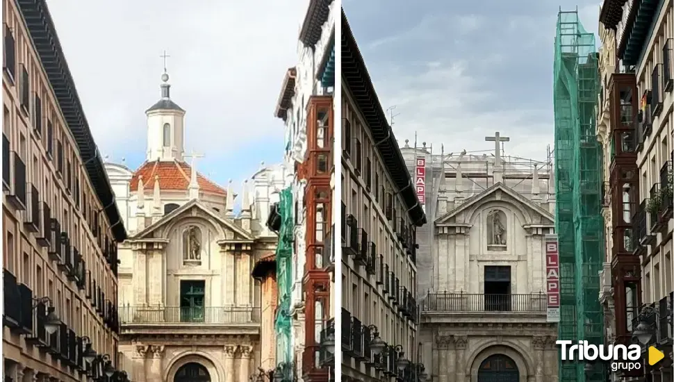 El antes y el después de la Iglesia de la Vera Cruz