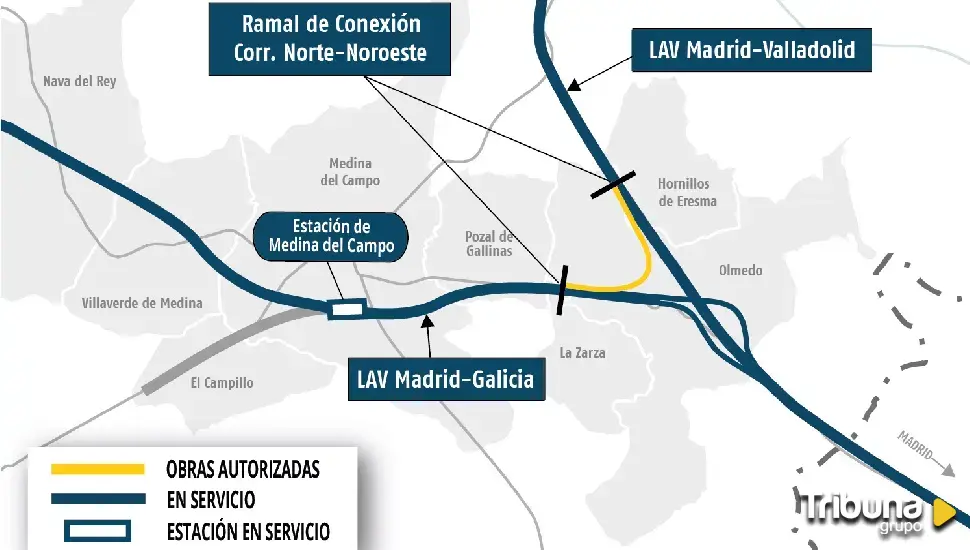 Adjudicada por 40 millones la construcción de la 'U' de Olmedo