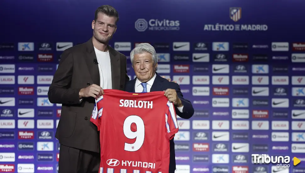 Sorloth, en su presentación: "Siempre soñé con jugar en el Atlético"