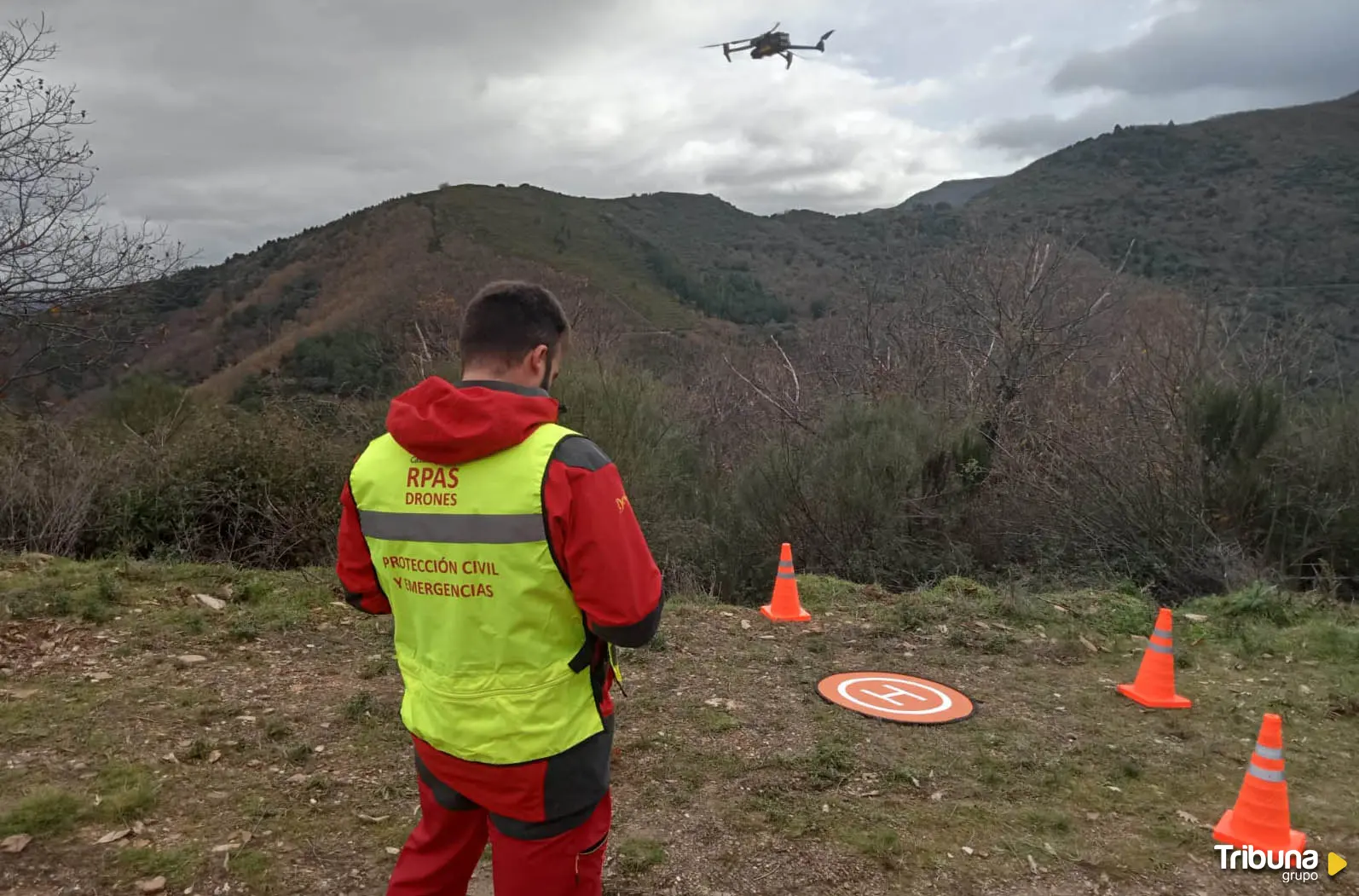 La Junta suma drones en su operativo en Rioseco para evaluar las consecuencias del temporal