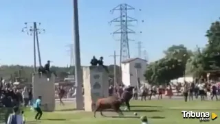 Herido de gravedad con una cornada en el abdomen por el Toro de la Vega