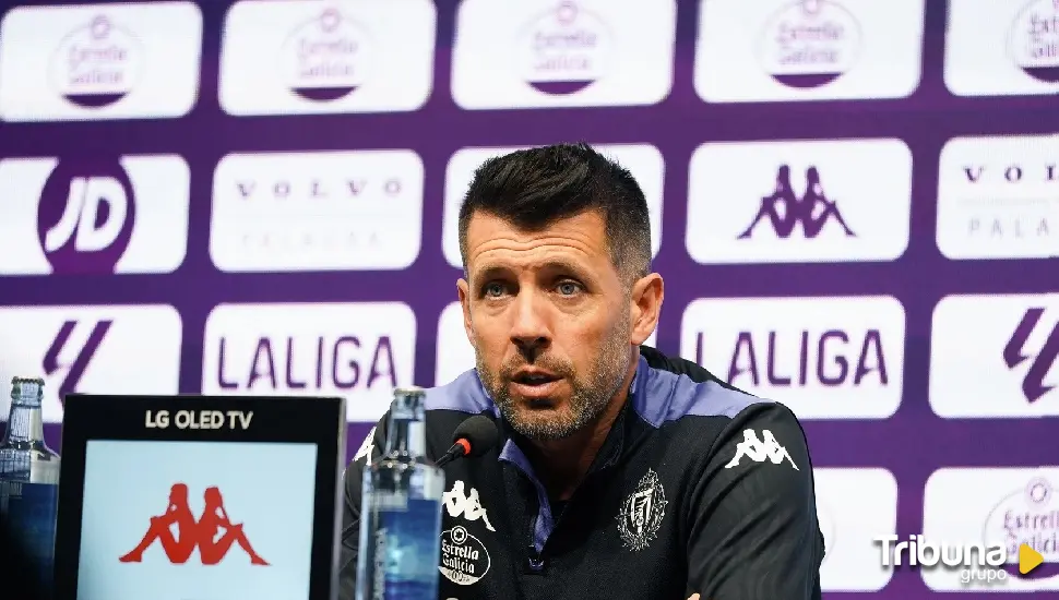 Pezzolano sobre la defensa del Real Valladolid: "Se va conociendo y va mejorando"